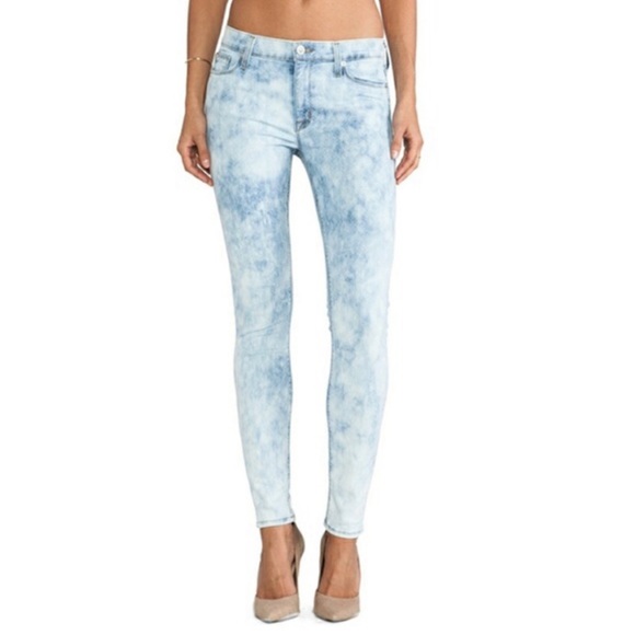 Hudson Jeans Denim - Hudson Nico Super Skinny Midrise Jeans Acid Wash Tie Dye Size 28